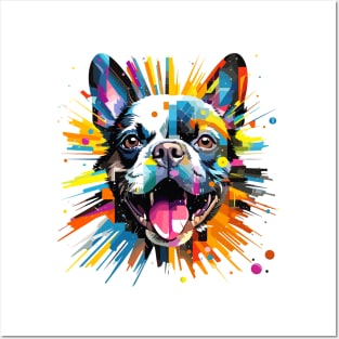 French Bulldog Dog Pet World Animal Lover Furry Friend Abstract Posters and Art